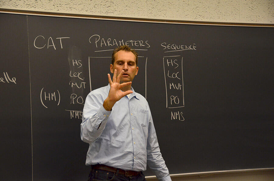 Berkeley's first sign language course - Professor Patrick Boudreault